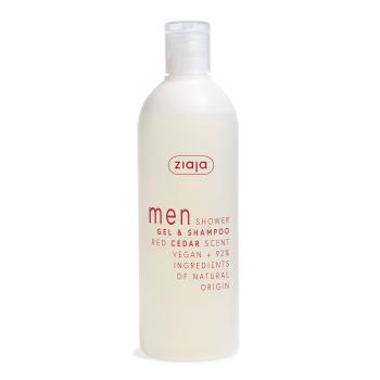 Ziaja Gel de duș și șampon Red Cedar Men (Gel & Shampoo) 400 ml