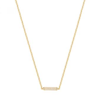 Rosato Colier placat cu aur cu zirconiu cubic Bianca RZBI57