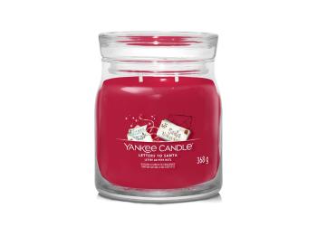 Yankee Candle Lumânare aromatică Signature sticlă medie Letters to Santa 368 g