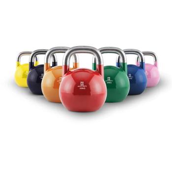 Capital Sports Set complet, kettlebell competitiv, 7 x ganteră rotundă, oțel