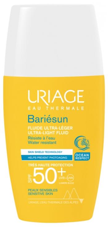 Uriage Fluid de piele pentru bronzare SPF 50+ Bariesun (Ultra-Light Fluid) 30 ml