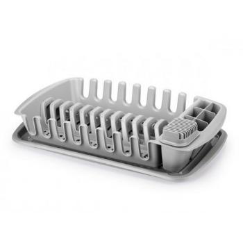 Scurgător de vase Tescoma Clean Kit, cu tavă, gri, gri