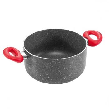 Tescoma Casserole Manico Rosso 24 cm, 4,5 l, 4,5 l