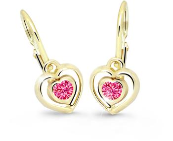 Cutie Jewellery Cercei inimioare pentru copii C2752-10-X-1 fucsia