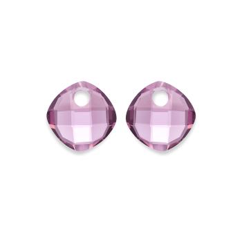 Sparkling Jewels Pandantive pentru cercei din cuarț roz violet EAGEM59-CC
