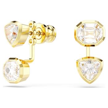 Swarovski Cercei asimetrici 2în1 placați cu aur Imber 5705461