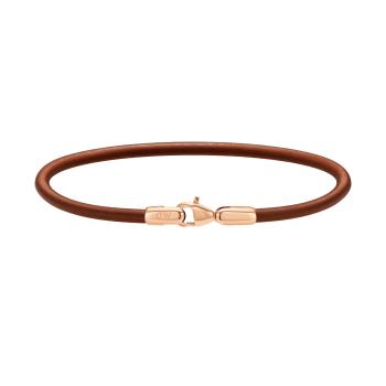 Daniel Wellington Brățară elegantă din piele maro St Mawes Perfect Pair DW9980051 20,5 cm