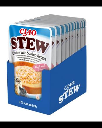 INABA CIAO Stew pui si scoici plic hrana pisici 12x40g