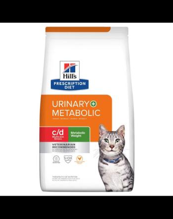 HILL'S Prescription Diet C/D Urinary Stress+Metabolic hrana dietetica pentru pisici cu afectiuni ale tractului urinar cauzate de obezitate 3 kg