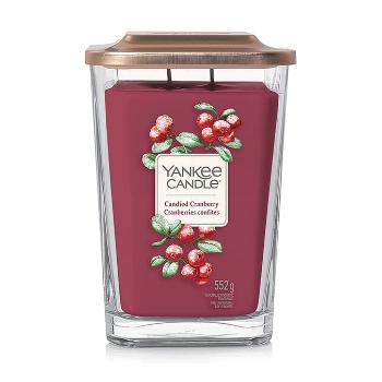 Yankee Candle Lumânare aromatică pătrată mare Candied Cranberry 552 g