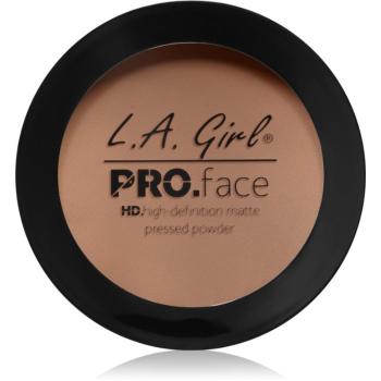 L.A. Girl Cosmetics PRO. Face HD pudra compacta cu efect matifiant culoare Warm Honey 7 g