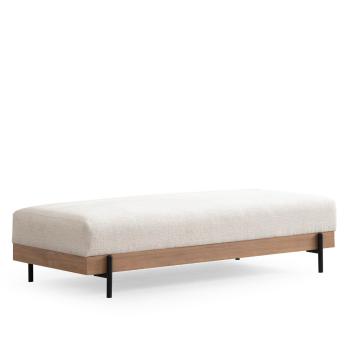 Taburet Eti Oak Pouffe White