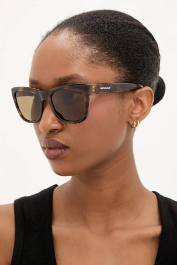 Slnečné okuliare Saint Laurent zelená farba, SL 816