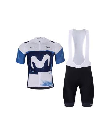 
                         Tricoul și pantaloni scurți de ciclism - MOVISTAR 2025 
                