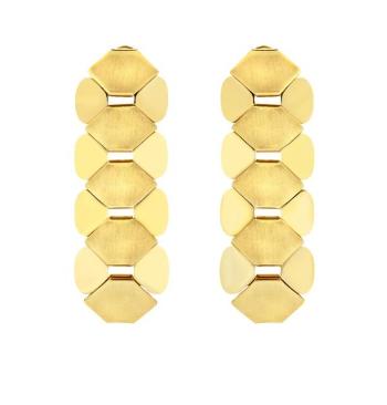 BREIL Cercei extravaganți placați cu aur Hexagonia TJ3636