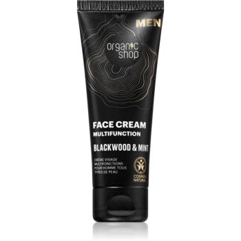 Organic Shop Men Blackwood & Mint cremă multifuncțională faciale pentru bărbați 75 ml