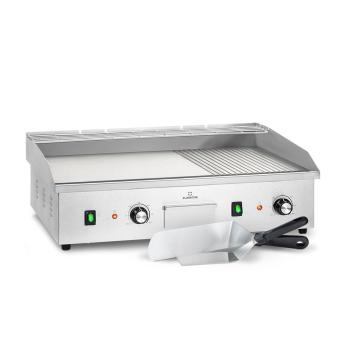 Klarstein Grillmeile 4400, grătar electric, Plancha, 2x2200W, placă de grătar din oțel inoxidabil