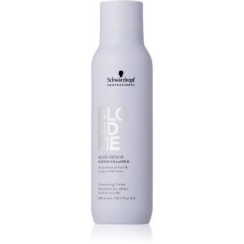 Schwarzkopf Professional Blondme Bond Repair Purple Shampoo sampon violet pentru par blond 300 ml