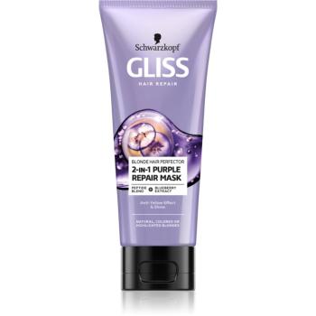 Schwarzkopf Gliss Blonde Hair Perfector masca de par regeneratoare pentru iluminarea părului sau pentru părul cu șuvițe 200 ml