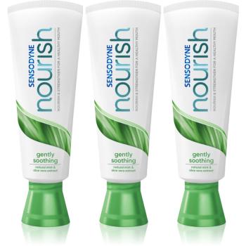 Sensodyne Nourish Gently Soothing pasta de dinti bio-activa cu flor 3x75