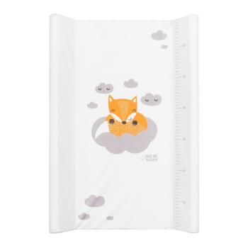 Saltea-suport de înfășat New Baby Fox alb , 50 x 70 cm