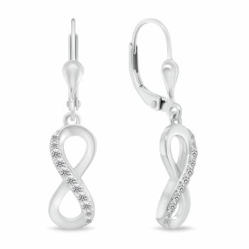 Brilio Silver Cercei populari de argint Infinit EA328W