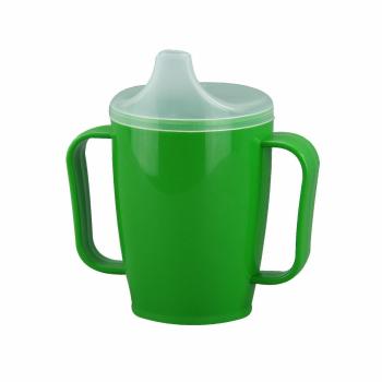 Cană cu muștiuc și 2 capace, 250 ml,verde