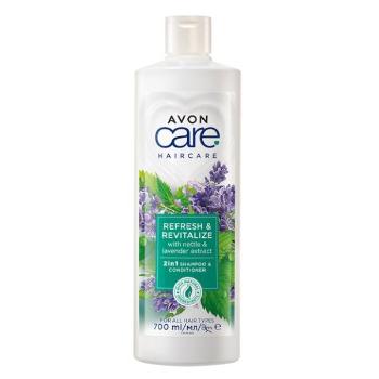 Avon Șampon și balsam restaurator cu urzică și lavandă 2 în 1 pentru păr slăbit Care (2 in 1 Shampoo & Conditioner) 700 ml