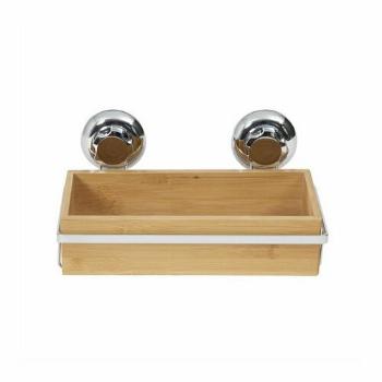 Etajeră de baie Compactor Bestlock, din bambus,SPA Bamboo, 27,6 x 14,8 x 12,7 cm