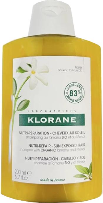 Klorane Șampon nutritiv pentru părul expus la soare Bio Tamanu și Monoi (Nourishing Shampoo) 200 ml