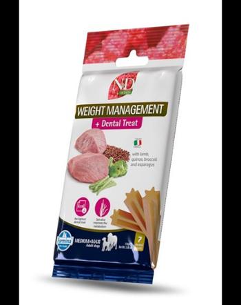 FARMINA N&amp;D Quinoa Dental Treat Weight management Medium/Maxi 100 g batoane dentare cu quinoa, pentru caini de talie medie si mare