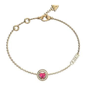 Guess Brățară delicată placată cu aur cu zircon M`ama Non M`ama JUBB04668JWYGFC 18.5 cm