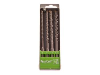 Sada vrtákov do betónu SDS+ EXTOL CRAFT 23902 4ks