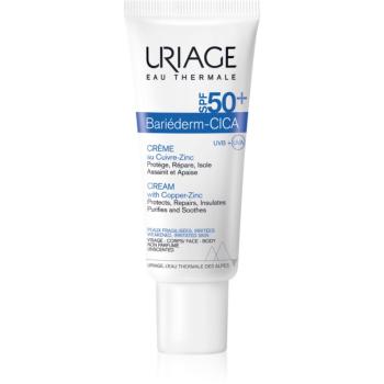 Uriage Bariéderm Cica-Cream with Copper-Zinc SPF 50+ cremă reparatoare cu cupru și zinc SPF 50+ 40 ml