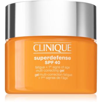 Clinique Superdefense™ SPF 40 Fatigue + 1st Signs of Age Multi Correcting Gel gel hidratant impotriva primelor semne de imbatranire ale pielii SPF 40