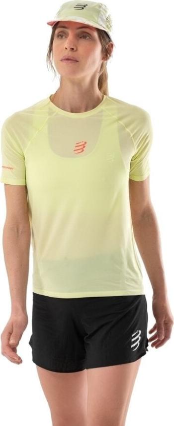Compressport Trail Racing SS Tshirt Shadow Lime L Bežecké tričko s krátkym rukávom