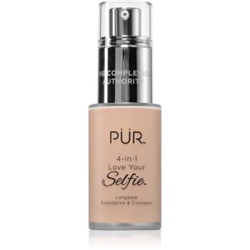 PÜR Cosmetics 4-in-1 Love Your Selfie make-up si corector 2 in 1 culoare MN1 30 ml