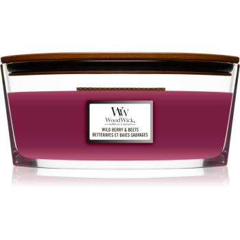 Woodwick Wild Berry & Beets lumânare parfumată cu fitil din lemn (hearthwick) 453,6 g