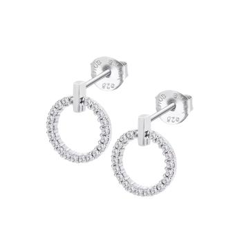 Lotus Silver Cercei din argint atemporali cu cristale LP3100-4/1