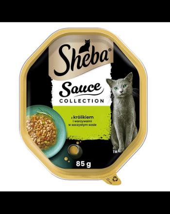 SHEBA Sauce Speciale 85g hrana umeda pentru pisica in sos, cu iepure si legume