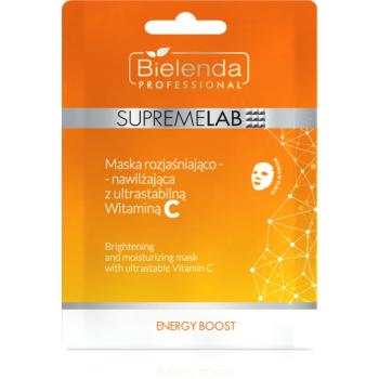 Bielenda Professional Supremelab Energy Boost mască textilă iluminatoare cu vitamina C 1 buc
