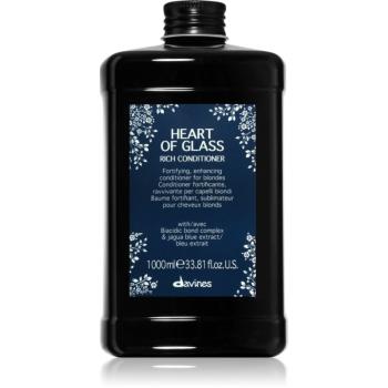 Davines Heart of Glass Rich Conditioner posilující kondicionér pro blond vlasy 1000 ml