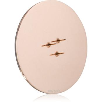 ester & erik accessories candle plates sfeșnic pentru lumânări parfumate shiny rose gold 9 cm