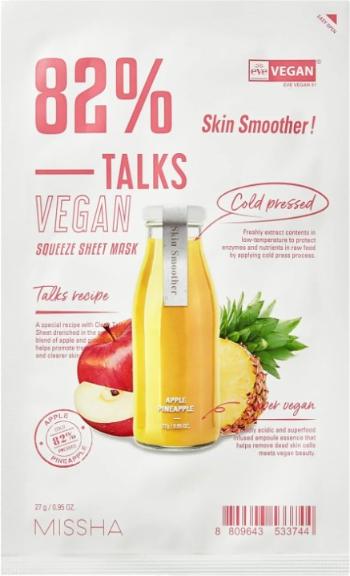 Missha Masca vegană Talks Vegan Squeeze (Sheet Mask) 27 g