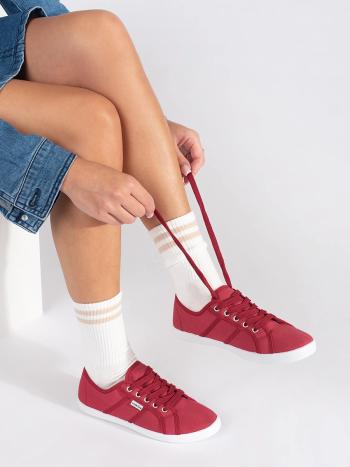 Adidași roșii pentru femei, unici, fără toc