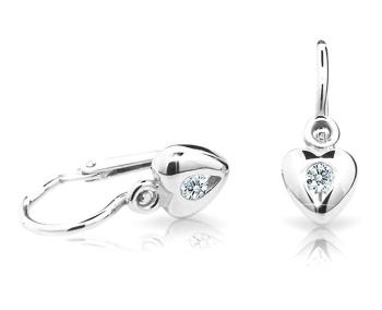 Cutie Jewellery Cercei pentru copii din aur alb C1556-10-X-2 alb