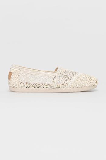Espadrilky Toms Moroccan Crochet Alpargata béžová barva, 10016241