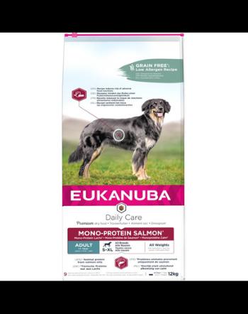 EUKANUBA Daily Care Adult Monoprotein cu somon 12 kg hrana monoproteica pentru caini