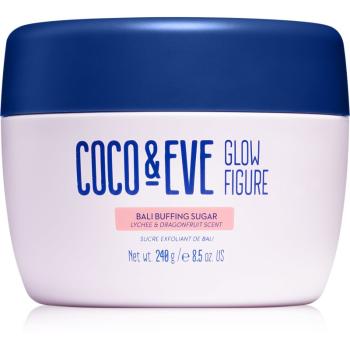 Coco & Eve Glow Figure Bali Buffing Sugar exfoliant din zhar pentru netezire 240 g