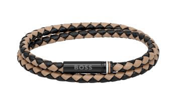 Hugo Boss Brățară dublă modernă din piele 1580495 19 cm